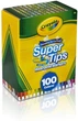 Набор фломастеров Crayola Super Tips Markers, Washable Markers Mаркеров 100 штук (58-5100) - изображение 1