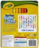 Набор фломастеров Crayola Super Tips Markers, Washable Markers Mаркеров 100 штук (58-5100) - изображение 5