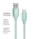 Кабель ColorWay USB - USB Type-C (M/M), 2.4 А, 2 м, Mint (CW-CBUC008-MT) - изображение 3