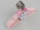 Набор 10 шт детские плечики Hanger 30 см нежно розового цвета металлические в силиконовом покрытии - изображение 4