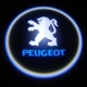 ​Підсвічування дверей авто з логотипом автомобіля PEUGEOT (универсальна - врізна) G4 5вт LED LOGO - зображення 1