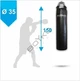Мішок боксерський Boyko Sport Sport циліндричний ПВХ 150х35 cm на 6 пружинах L18 з обертовим диском - изображение 7