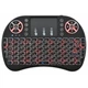 Беспроводная мини клавиатура с подсветкой Mini Keyboard i8 Backlit тачпад 2.4 ГГц USB для Smart TV Android TV Box ноутбука ПК X-BOX PS3 Windows Linux Mac аккумулятор 800mAh дальность 10м RUS ENG черная Black - изображение 6