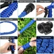 Садовый Шланг Magic Hose для полива саморастягивающийся с водным распылителем 7 режимов 52,5 м синий - изображение 4