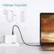 Блок питания Baseus GaN 120W Quick Charger 4.0/PD 3.0 + кабель USB-C 100W для MacBook/Huawei/Samsung/Asus/Google/Lenovo white - изображение 4