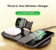 Беспроводная док-станция Fast Charge 3в1 для iPhone/Samsung/Xiaomi/Apple Watch/AirPods - изображение 6