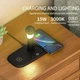 Док-станция Fast Charge 5в1 с ночником для iPhone/ Android/Apple Watch/ AirPods Black - изображение 3