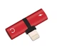 Перехідник для навушників Splitter до iPhone red - зображення 2