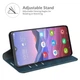 Чохол Deexe Core Wallet для ZTE Blade V2020 Smart - Blue - зображення 5