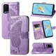 Чехол-книжка с рисунком UniCase Butterfly Pattern для OPPO A54 - Light Purple - изображение 1