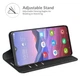 Чехол Deexe Core Wallet для ZTE Blade V2020 Smart - Black - изображение 5