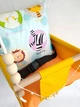 Детская тканевая качеля Happy Vita Craft ремень безопасности, зверята желтая - изображение 2