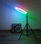 Кільцева LED лампа RGB MJ36 см зі штативом 2 метри та блютуз пультом для блогерів - изображение 6