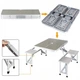 Cтол алюминиевый для пикника раскладной с 4 стульями Folding Table Grey (zhs0434) - изображение 5