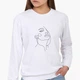 Свитшот женский Контурный минимализм (Contour minimalism) (8771-1359) Черный L - изображение 1