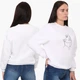 Свитшот женский Контурный минимализм (Contour minimalism) (8771-1359) Черный L - изображение 2