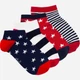Набор женских носков коротких хлопковых The Pair of Socks 4P-121-RWB/BX 35-37 4 пары Разноцветный (4820234210626) - изображение 1