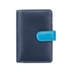 Синий женский кожаный кошелек Visconti RB51 BLUE M Fiji c RFID - изображение 8