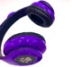 Наушники Bluetooth со светящимися RGB ушками, микрофон, фиолетовый - изображение 4