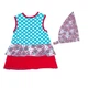 Костюм : Сарафан и косынка AKR KIDS Bebe (00643) Голубой, красный M3-62 см - изображение 2