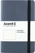 Записная книга Axent Partner Soft 125х195 мм в точку 96 листов Серебристо-синяя (8310-14-A) - изображение 1