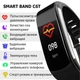Умный Фитнес браслет Lemfo C6T термометр, тонометр, кислород крови Чёрный - изображение 2
