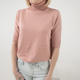 Кофта RI collection з горлом та коротким рукавом M Пудра - изображение 1