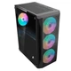 Корпус 1stPlayer X5-3G6P-1G6 Black без БП - изображение 2
