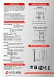 Вольтметр-частотомер DATAKOM DVF-0303, 3 фазы, 72x72mm, 3 дисплея - изображение 5