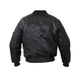 Куртка-бомбер Rothco MA1 Flight Jacket 4XL чорний - зображення 4