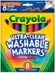 Разноцветные фломастеры Crayola Ultra Clean Washable Markers широкая линия 8 шт - изображение 1