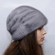 Шапка норковая Меховой Стиль Пион 54-60 Серо-голубой (065/C) - изображение 2