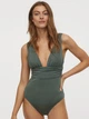Купальник слитный женский H&M 8117779bw 48 Хаки (PS2030000109340) - изображение 1