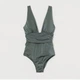 Купальник слитный женский H&M 8117779bw 48 Хаки (PS2030000109340) - изображение 4