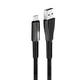 Дата кабель USB 2.0 AM to Type-C 1.0m zinc alloy + led black ColorWay (CW-CBUC035-BK) - изображение 4