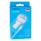 Автомобильное Зарядное Устройство Borofone BZ14 2.4A cable USB to Lightning, White - изображение 2