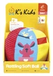 Погремушка Ks Kids Мяч мягкий KA10805-OB 15x21x14 см Разноцветный (6603095) - изображение 1