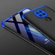 Чехол GKK 360 для Xiaomi Redmi Note 9 бампер противоударный Black-Blue - изображение 8
