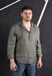 Рубашка ZIBSTUDIO лён капюшон Rsp 5XL Хаки - изображение 2