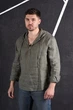 Рубашка ZIBSTUDIO лён капюшон Rsp 5XL Хаки - изображение 6