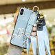 Чехол Lanyard для Iphone XS Max бампер с ремешком Blue - изображение 1
