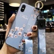 Чехол Lanyard для Iphone XS Max бампер с ремешком Blue - изображение 6