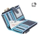 Голубой кожаный кошелёк Visconti RB100 BLUE M Bermuda c RFID - изображение 4