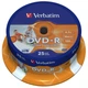 Диск DVD Verbatim 4.7Gb 16X CakeBox 25шт Printable (43538) - изображение 1