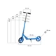 Двухколёсный самокат для взрослых и детей Scooter 885 Blue складной - изображение 7