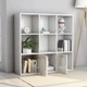 Стелаж Shumee глянцевий 98x30x98 см ДСП Білий 801122 - зображення 4