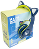 Беспроводные Bluetooth наушники Cat Ear YW-018 с ушками и подсветкой Синие - зображення 1