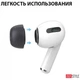 Амбушюры AHASTYLE Silicone Tips for Apple AirPods Pro 2 Medium Pairs Black (AHA-0P991-BM2) - изображение 4