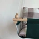 Детская качеля Infancy Клетка беж, Зеленая основа - изображение 3