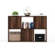 Этажерка Куб, с дверцами, орех (01268) - изображение 2
